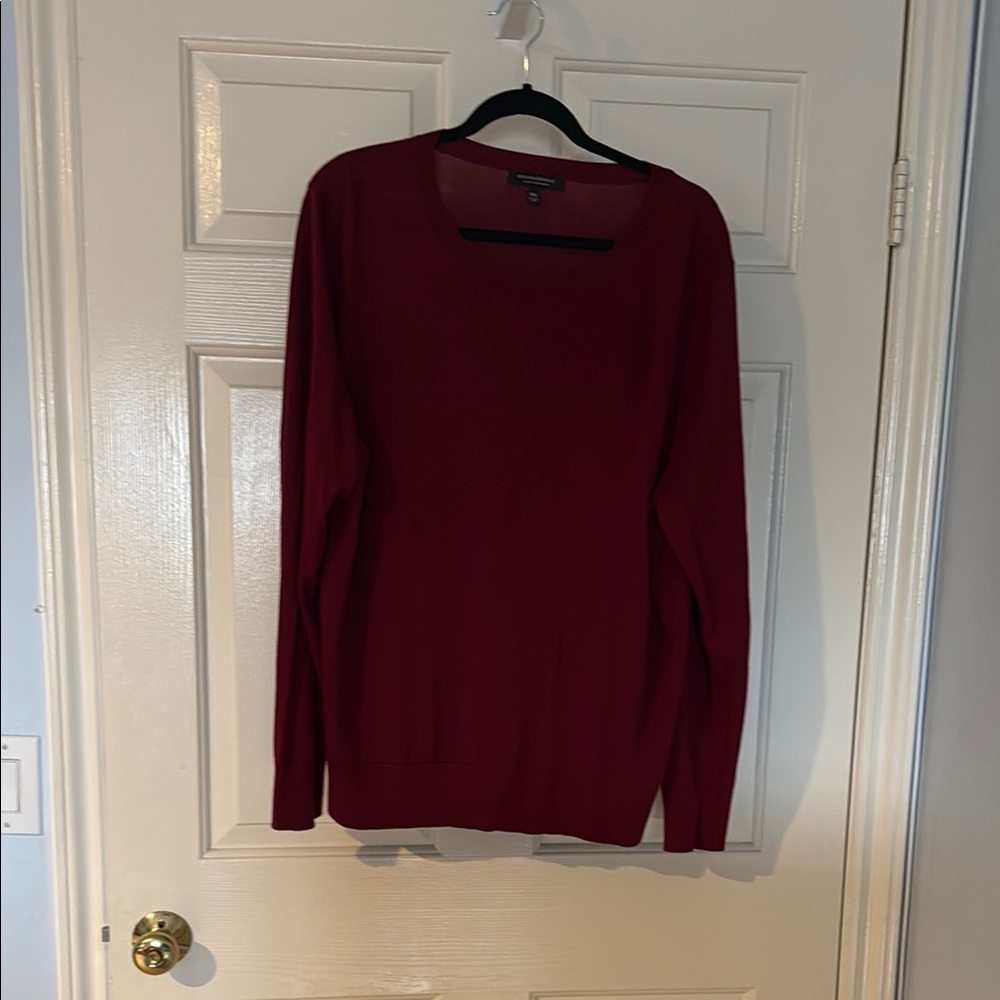 Banana Republic Burgundy Pullover - Sill Cashmere